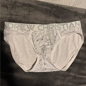 Andrew Christian Glitter White Briefs